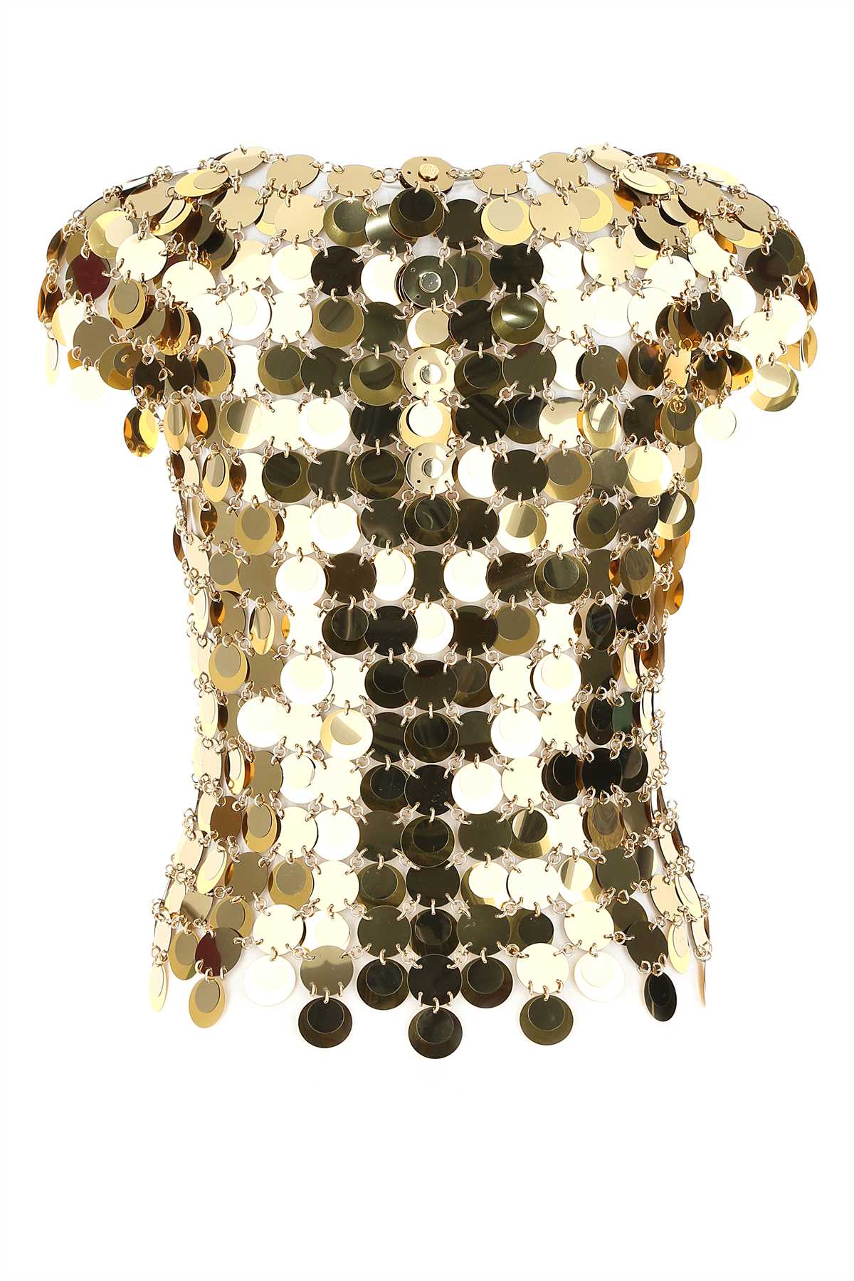GOLD SEQUINS TOP Paco Rabanne