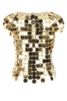 GOLD SEQUINS TOP Paco Rabanne