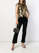 GOLD SEQUINS TOP Paco Rabanne