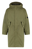 HOODED COTTON PARKA C.P.COMPANY green M