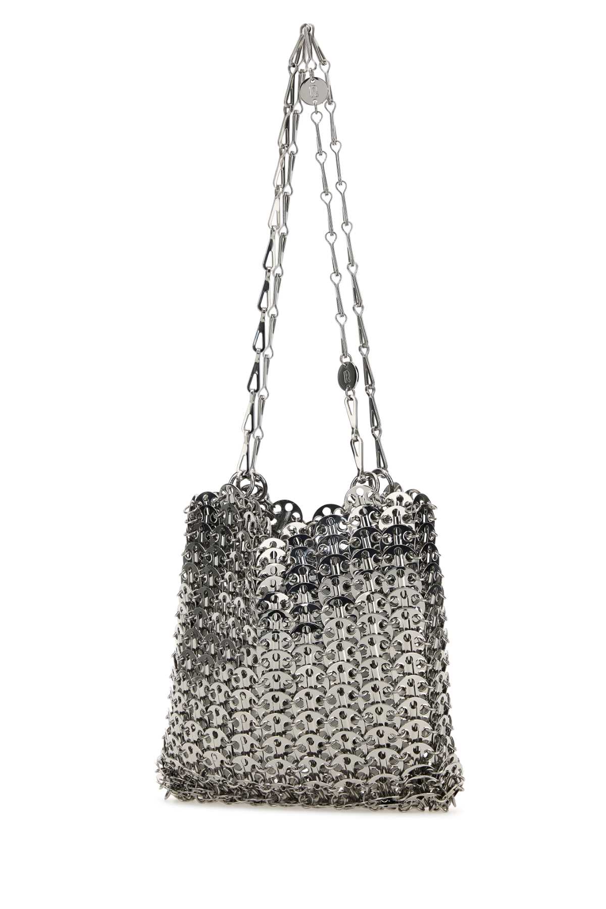 SILVER METAL CHAIN 1969 SHOULDER BAG Paco Rabanne