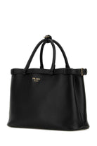 BLACK LEATHER MEDIUM PRADA BUCKLE HANDBAG Prada