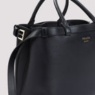 BLACK LEATHER MEDIUM PRADA BUCKLE HANDBAG Prada