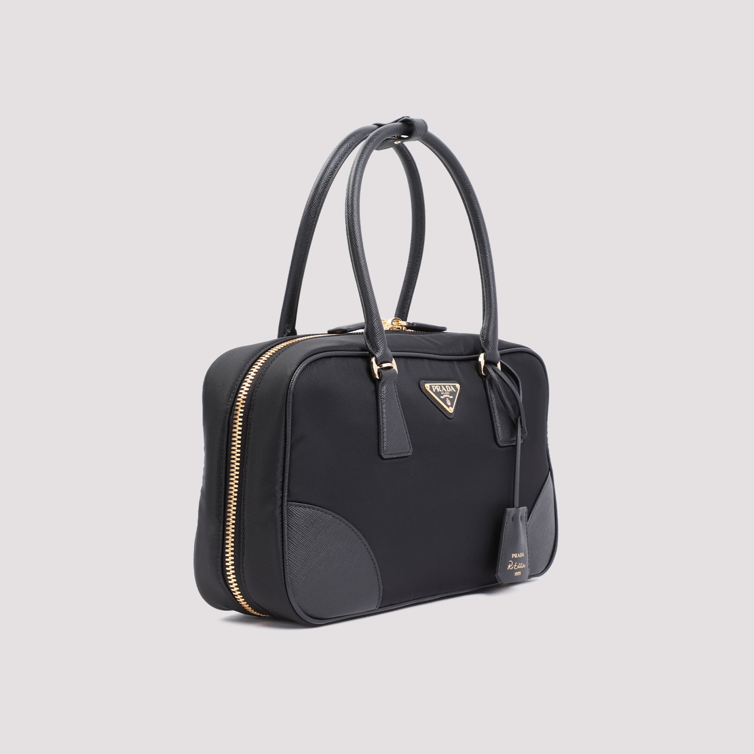 BLACK CANVAS MEDIUM RE-EDITION 1978 HANDBAG Prada