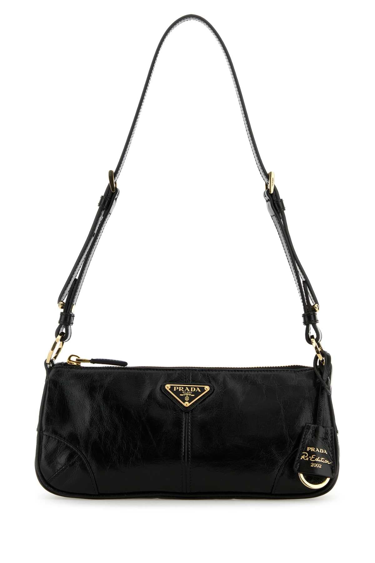 PRADA RE-EDITION 2002 LEATHER SHOULDER BAG Prada black TU