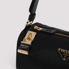 BLACK NYLON SHOULDER BAG Prada