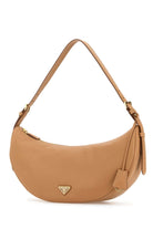 PEACH LEATHER LARGE PRADA DEMI-LUNE CROSSBODY BAG Prada