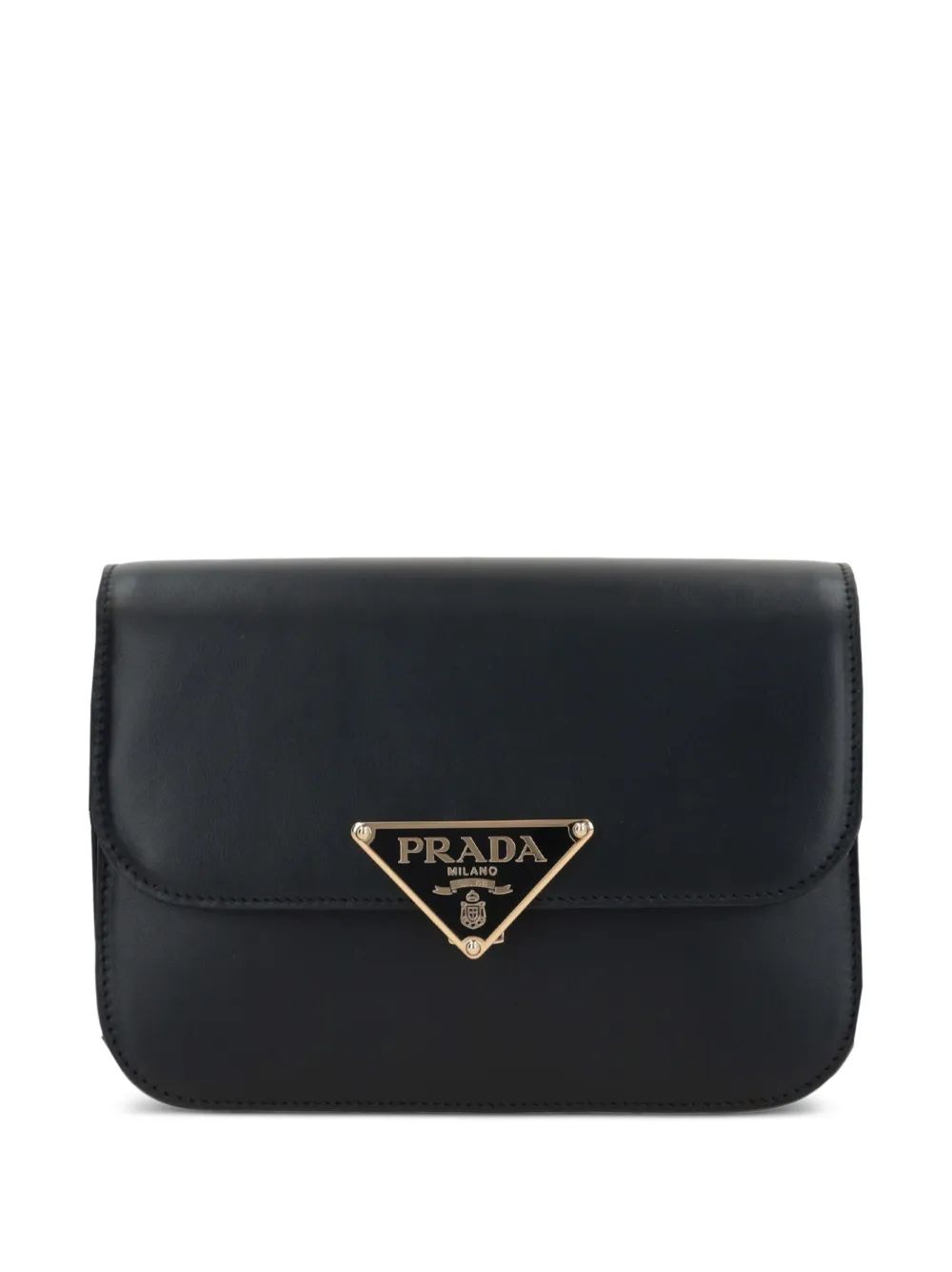 BLACK LEATHER CROSSBODY BAG Prada BLACK TU