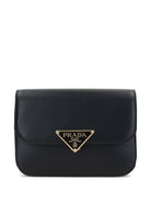 BLACK LEATHER CROSSBODY BAG Prada BLACK TU