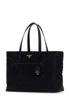 BLACK RE-NYLON LARGE RE-EDITION 1978 SHOPPING BAG Prada