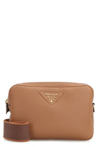 SMALL LEATHER CROSSBODY BAG Prada Camel TU
