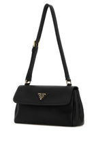 BLACK LEATHER SMALL SHOULDER BAG Prada BLACK TU