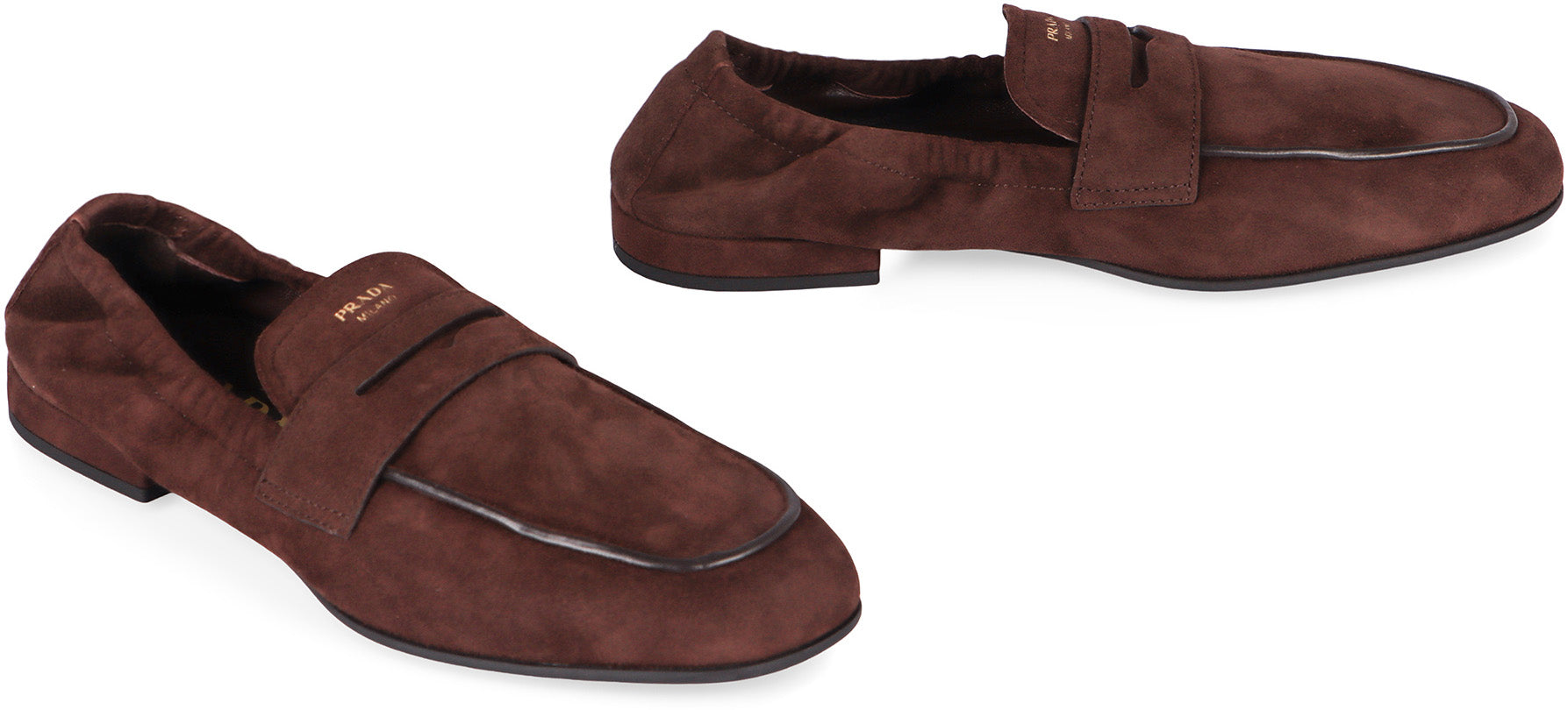 SUEDE LOAFERS Prada