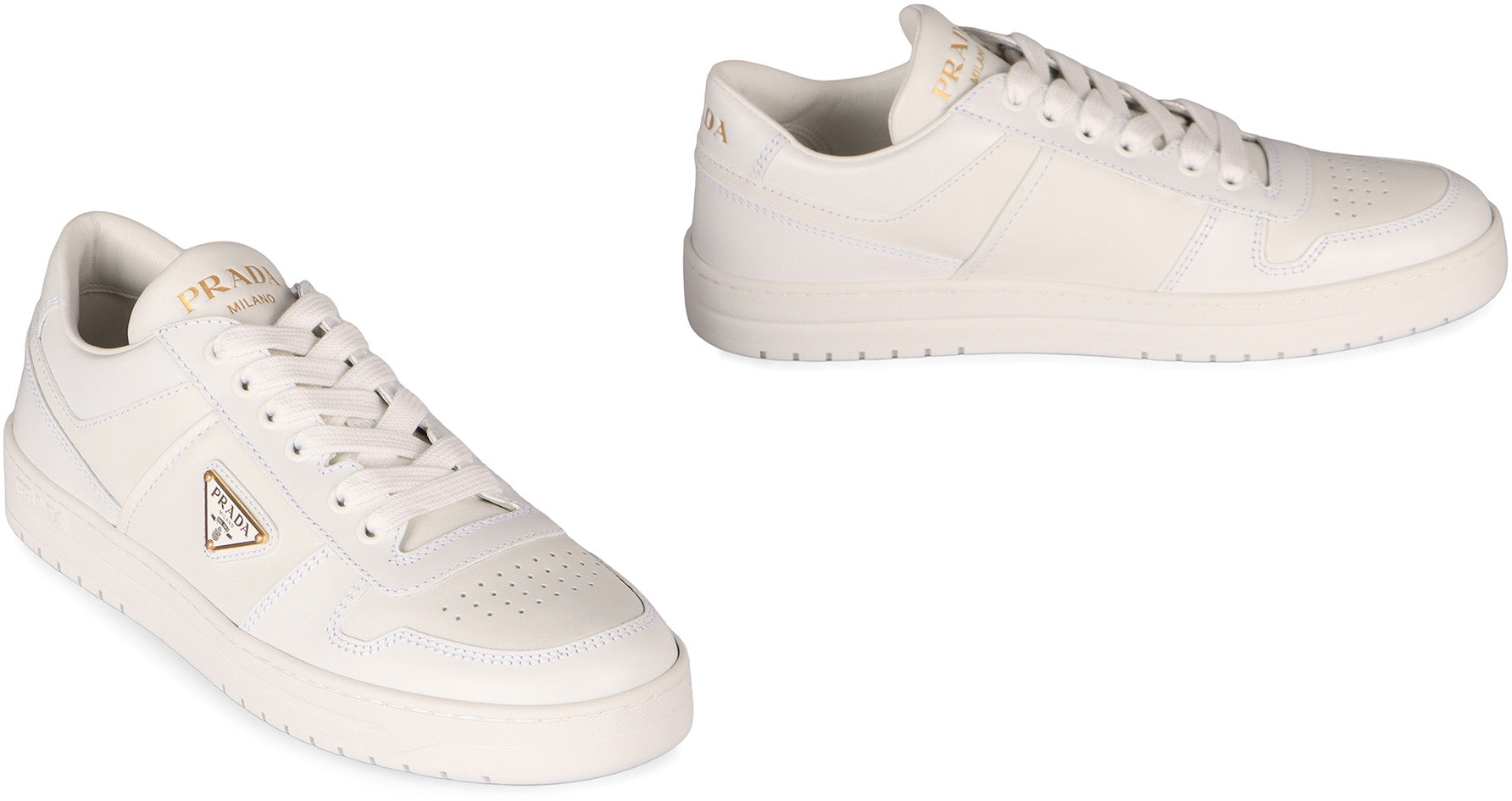 LEATHER SNEAKERS Prada