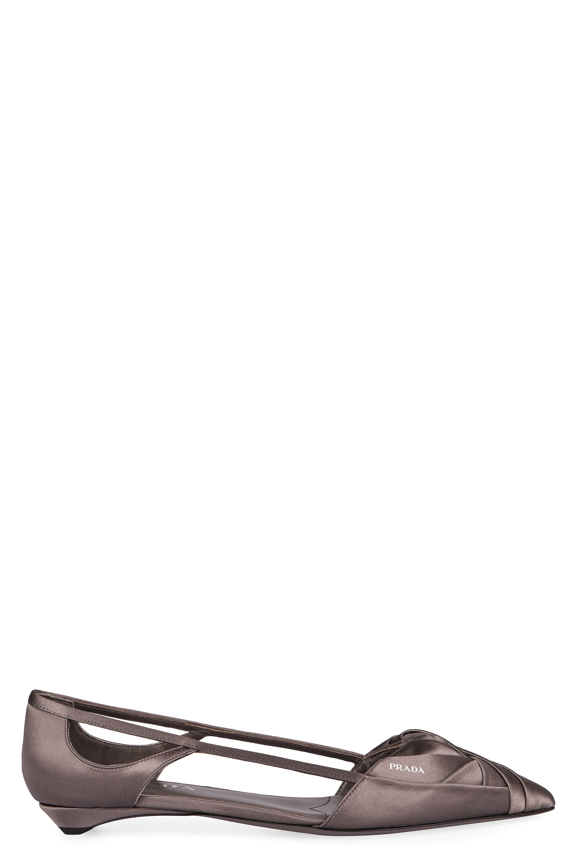 SATIN BALLET FLATS Prada grey 38