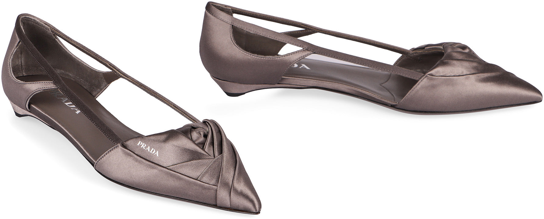 SATIN BALLET FLATS Prada