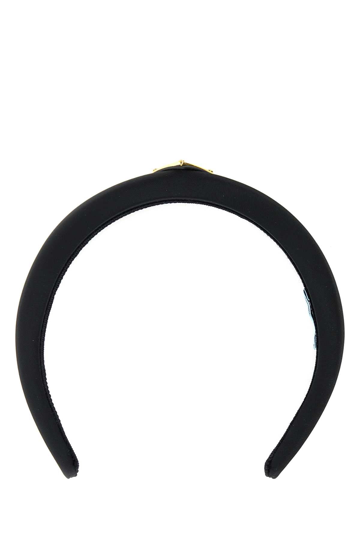 BLACK RE-NYLON HEADBAND Prada BLACK TU