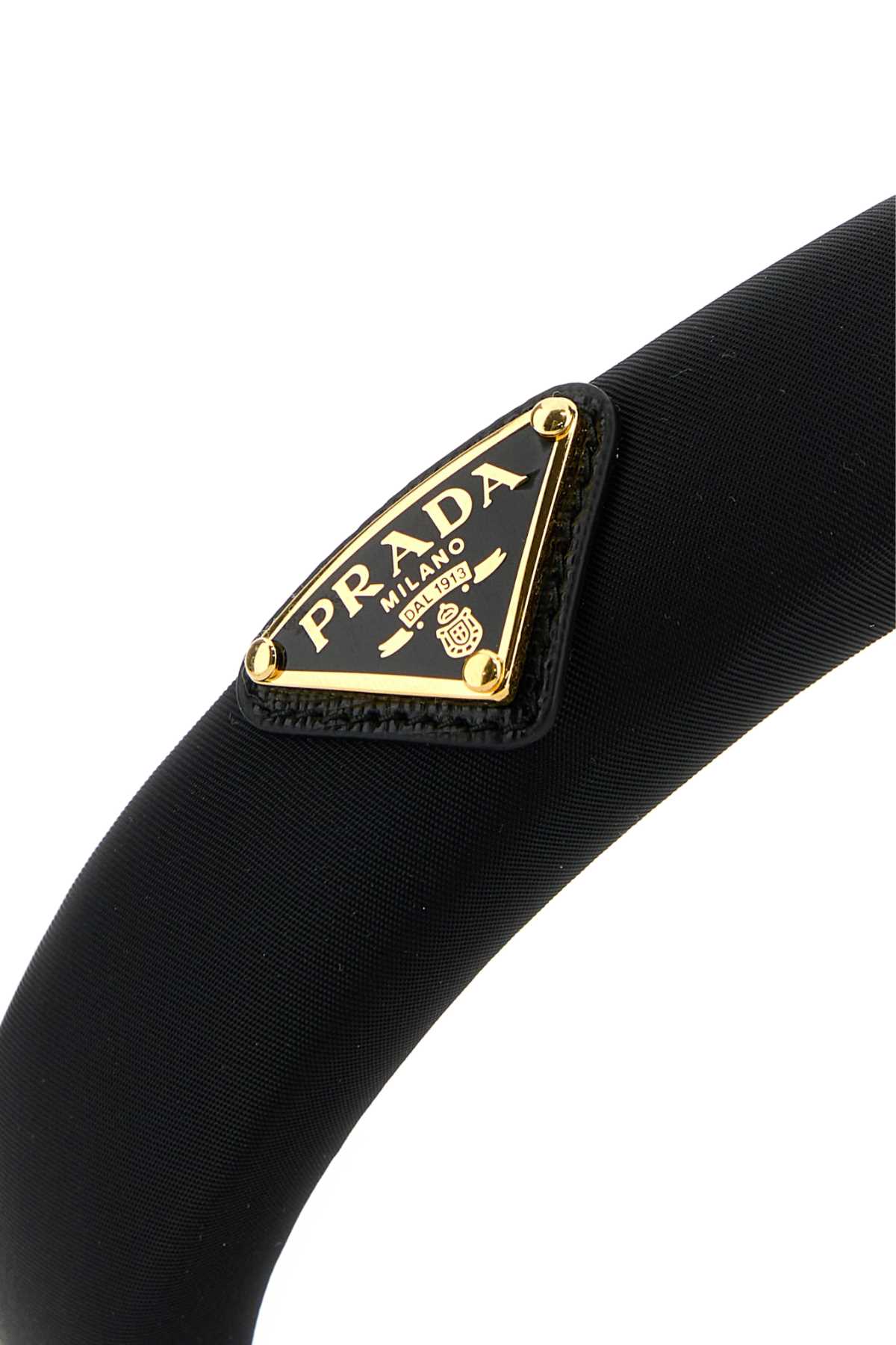 BLACK RE-NYLON HEADBAND Prada