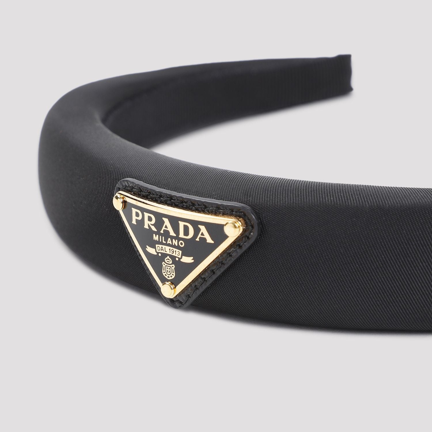 BLACK RE-NYLON HEADBAND Prada