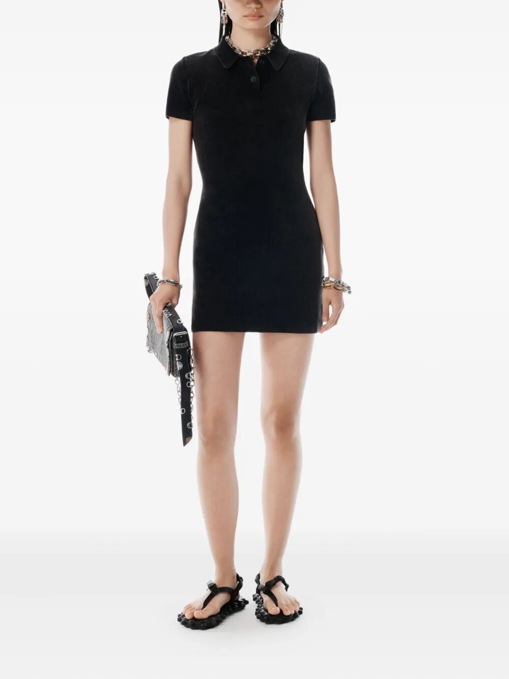 BLACK COTTON DRESSES Alexander wang
