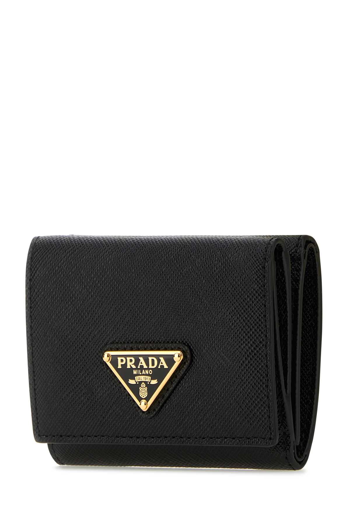 BLACK LEATHER WALLET Prada
