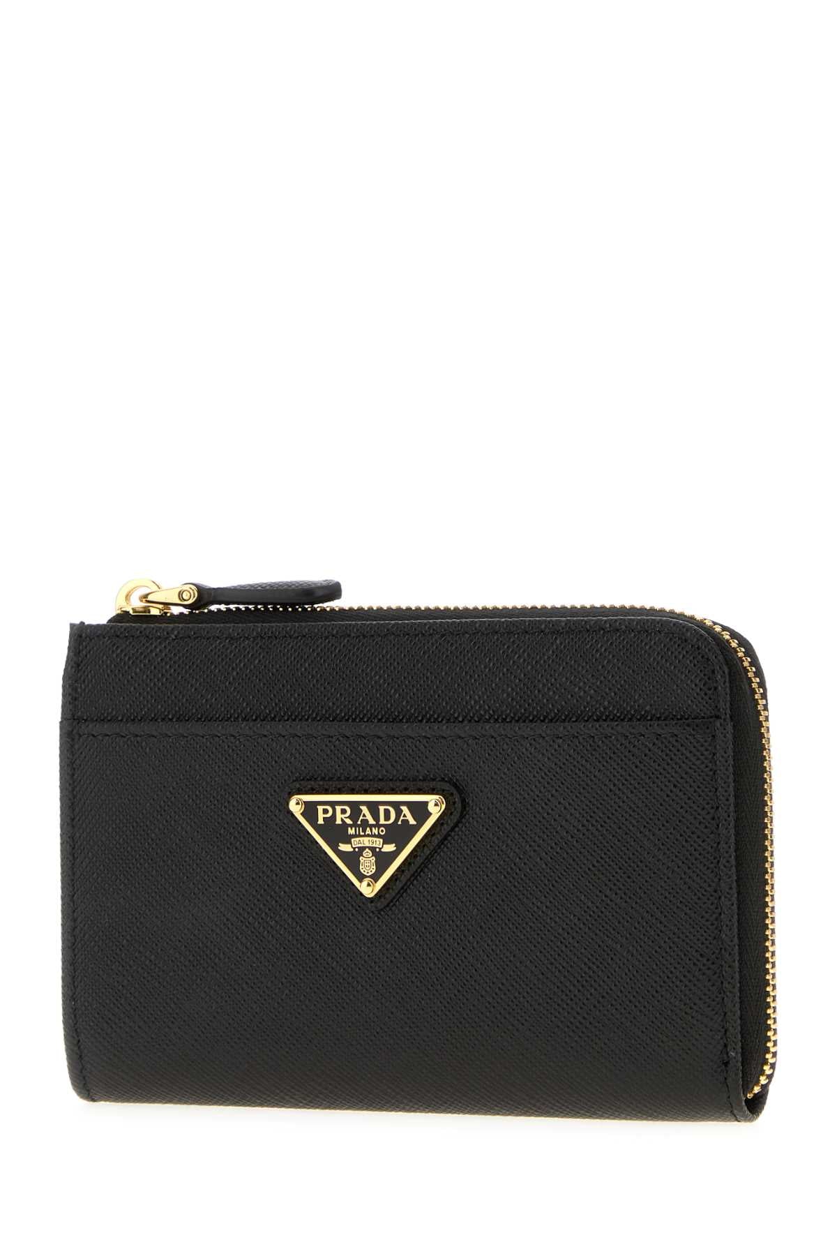 BLACK LEATHER WALLET Prada