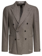 BROWN WOOL JACKET Tagliatore BROWN 50