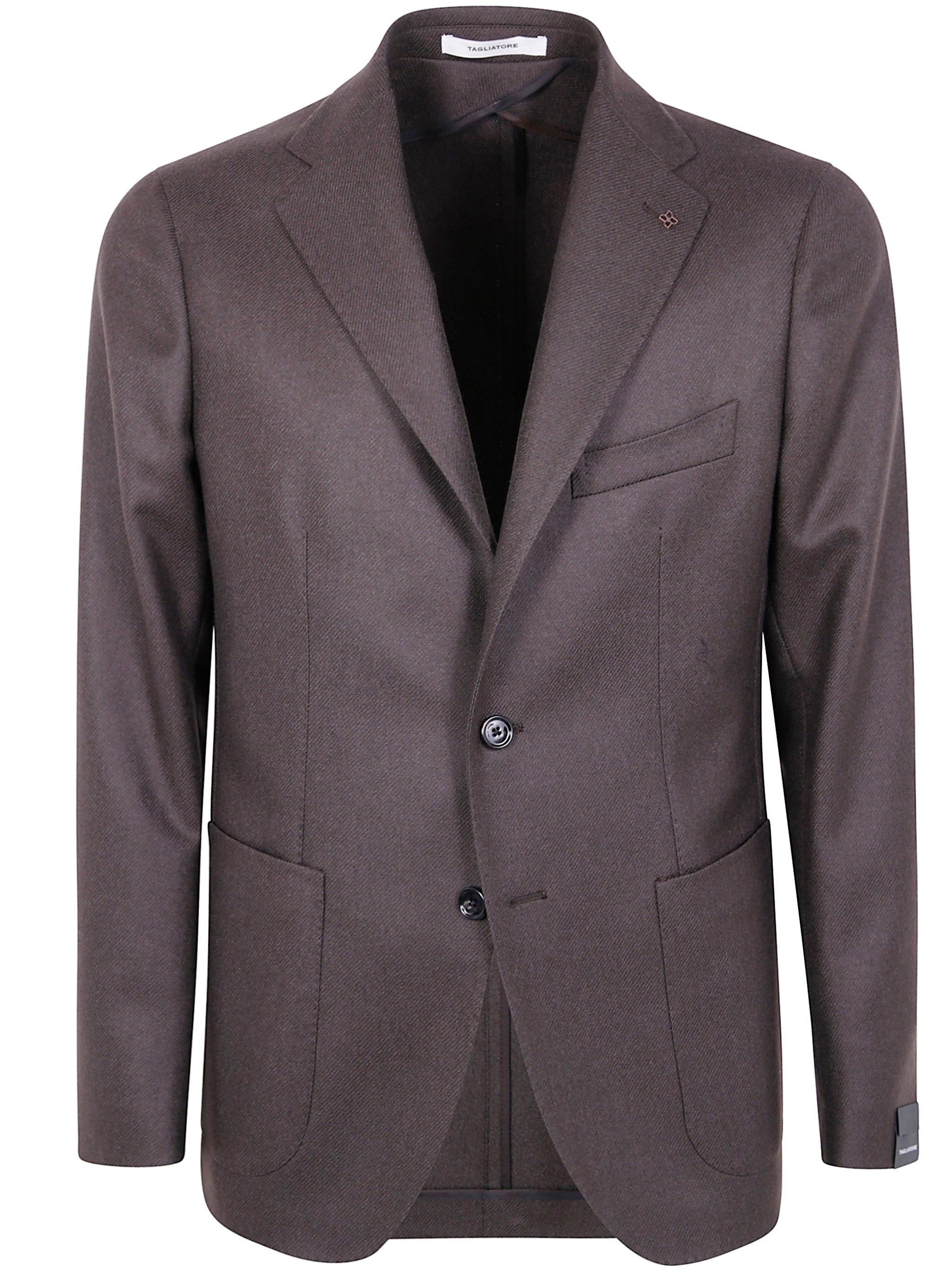 "MONTECARLO" MEN`S JACKET Tagliatore BROWN 48