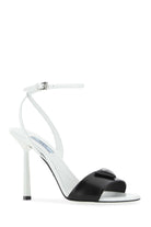 TWO-TONE LEATHER SANDALS Prada