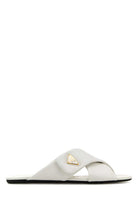 WHITE NAPPA LEATHER SLIPPERS Prada WHITE 40