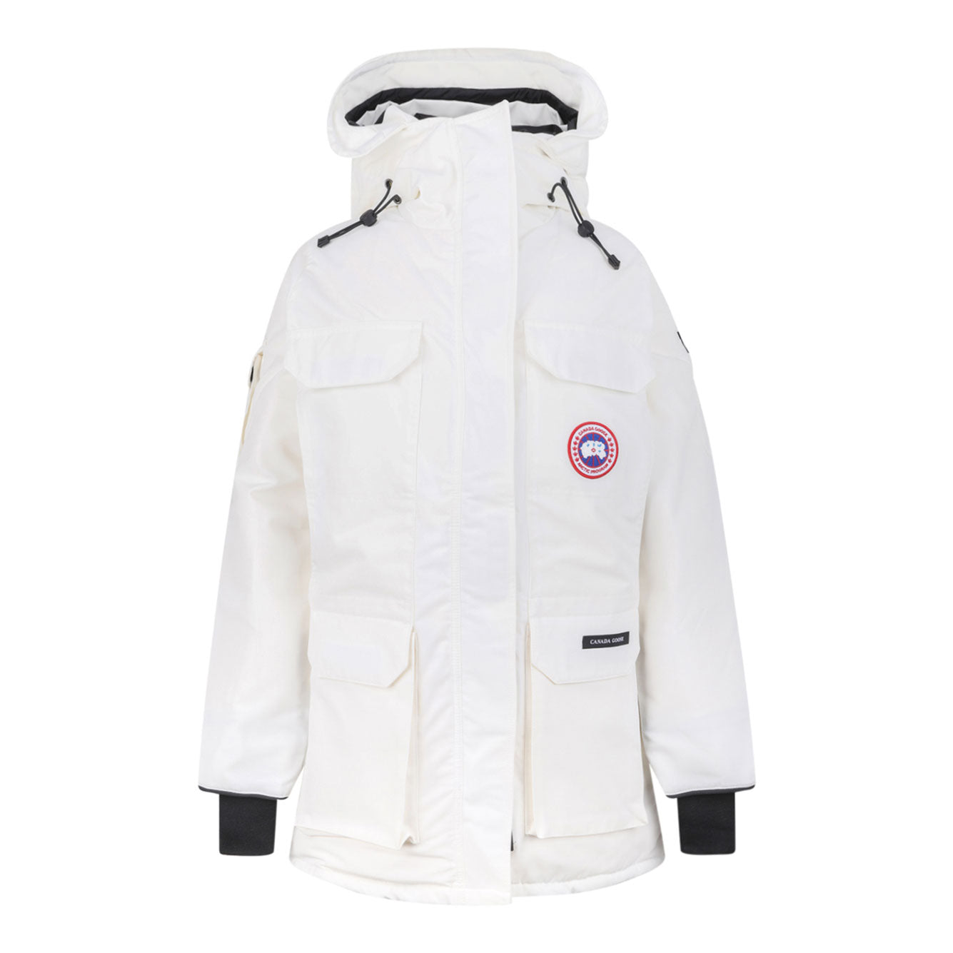 WHITE POLYESTER BLEND DOWN JACKET Canada Goose WHITE XS