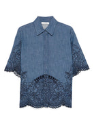 COCO EMBROIDERED DENIM SHIRT Zimmermann BLUE 14