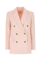 PASTEL PINK LINEN CRUSH BLAZER Zimmermann K 3
