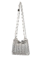 SILVER METAL 1969 NANO SHOULDER BAG Paco Rabanne