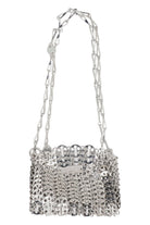 SILVER METAL 1969 NANO SHOULDER BAG Paco Rabanne