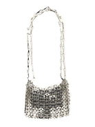 SILVER METAL 1969 NANO SHOULDER BAG Paco Rabanne