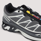 Grey Salomon XT-6 running rubber outsole, bottom view