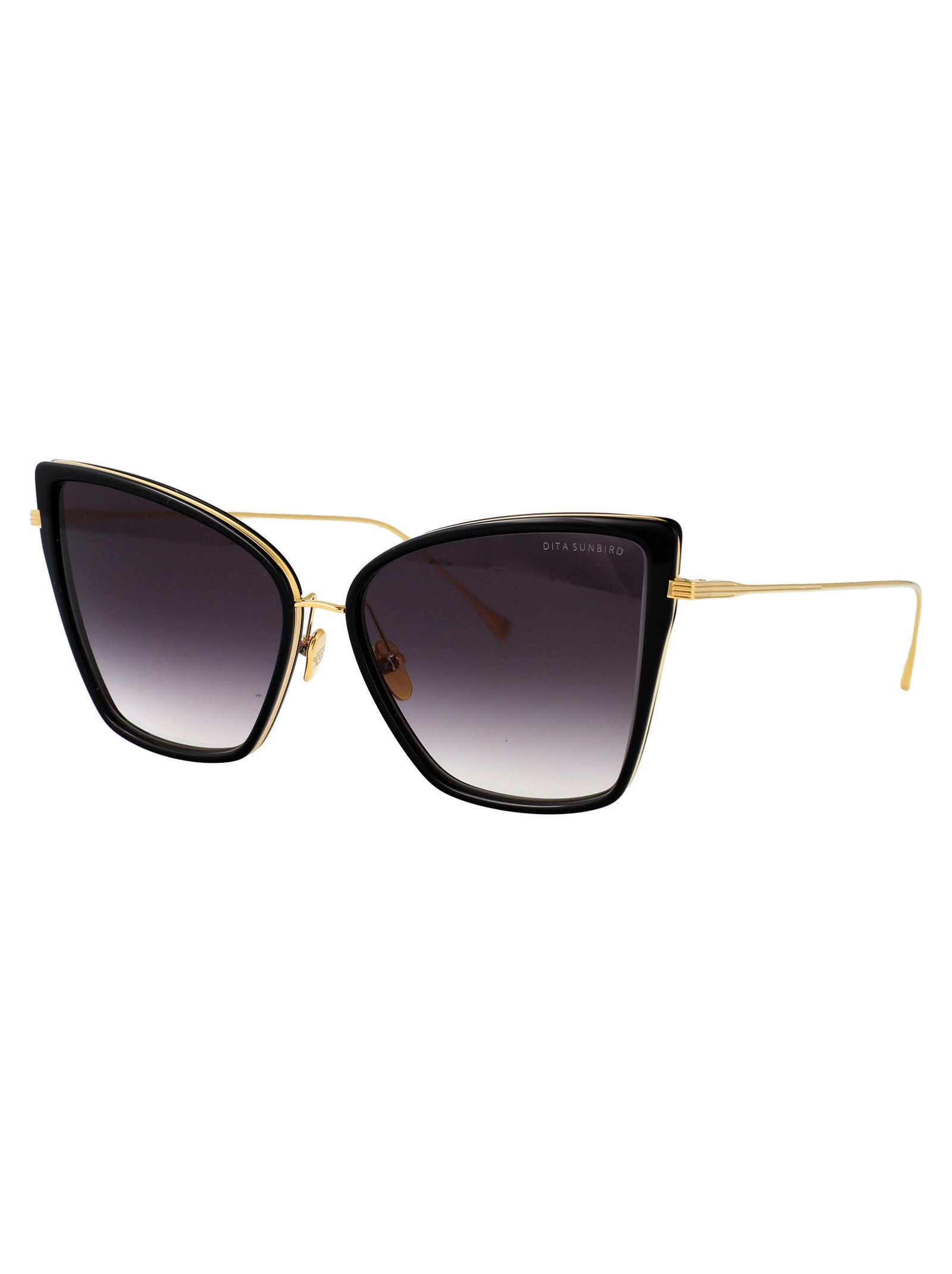 BLACK-18K GOLD W/ DARK GREY TO CLEAR - AR ACETATE+METAL SUNGLASSES Dita Eyewear