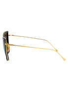 BLACK-18K GOLD W/ DARK GREY TO CLEAR - AR ACETATE+METAL SUNGLASSES Dita Eyewear