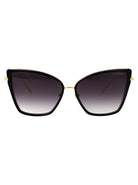 BLACK-18K GOLD W/ DARK GREY TO CLEAR - AR ACETATE+METAL SUNGLASSES Dita Eyewear BLACK-18K GOLD W/ DARK GREY TO CLEAR - A 59