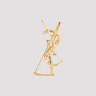 Saint Laurent Opyum brooch reverse showing snap fastening