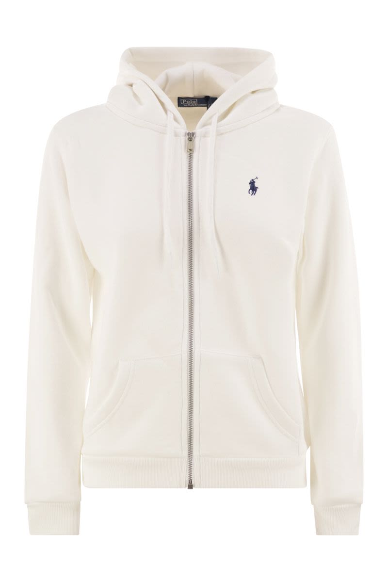 HOODIE WITH ZIP Polo Ralph Lauren WHITE XS