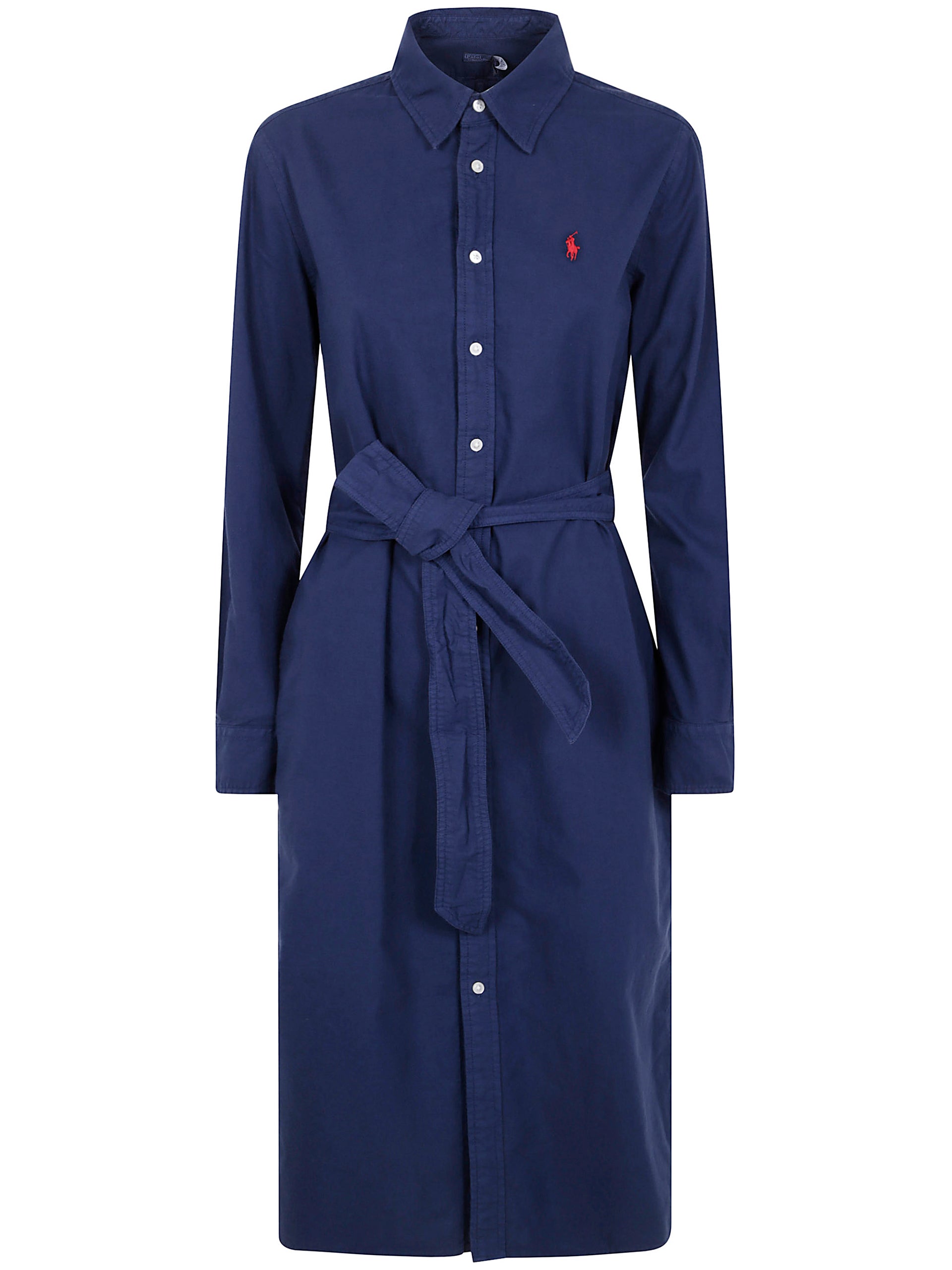 polo ralph lauren long sleeve day dress Polo Ralph Lauren LONG SLEEVE DAY DRESS - Day dress - navy/blue