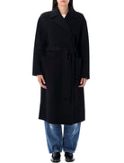 DOUBLE-FACED WOOL WRAP COAT Polo Ralph Lauren BLACK S
