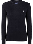 "JULIANA" LONG SLEEVE ROUN NECK Polo Ralph Lauren BLACK XS