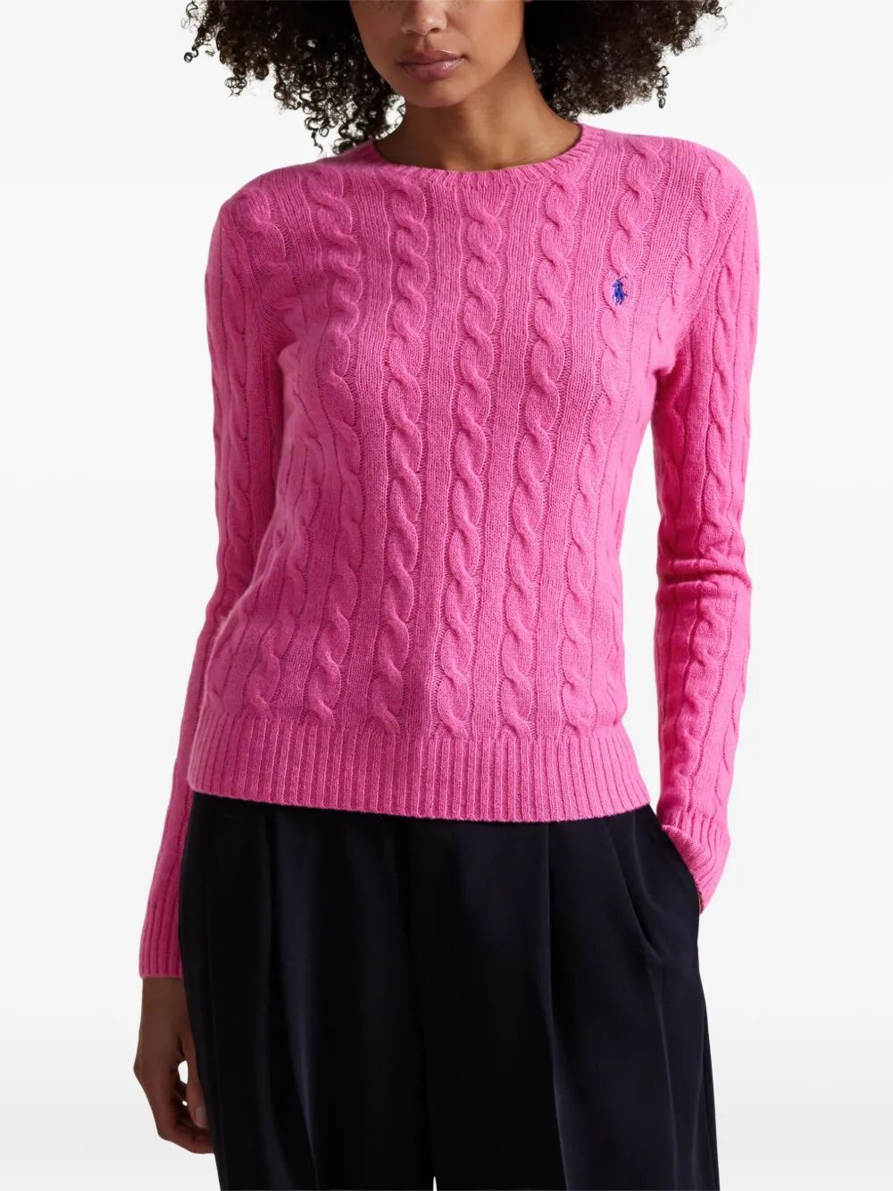 PLAITED WOOL AND CASHMERE CREW-NECK Polo Ralph Lauren