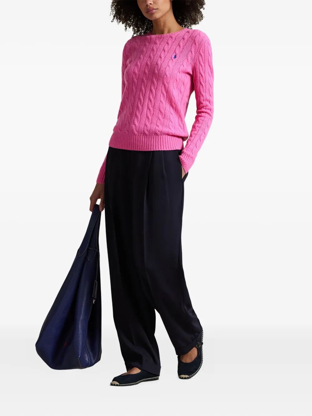 PLAITED WOOL AND CASHMERE CREW-NECK Polo Ralph Lauren