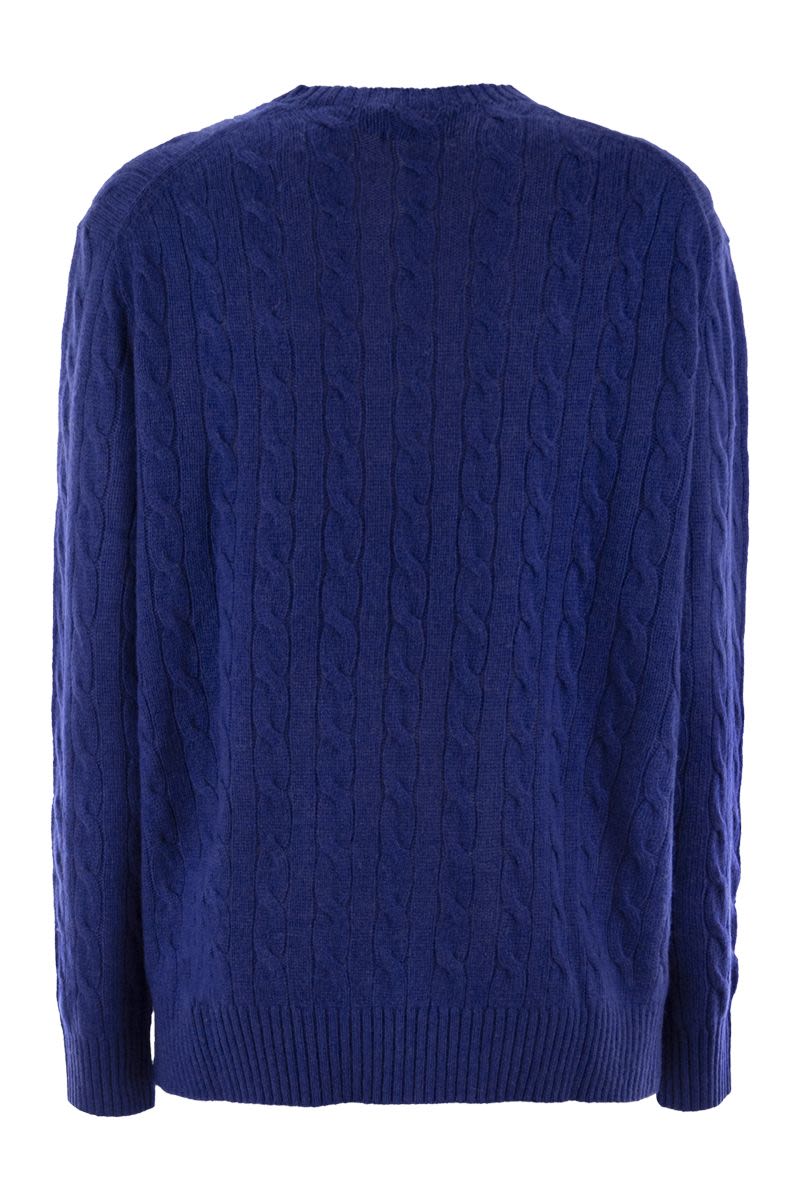 PLAITED WOOL AND CASHMERE CREW-NECK Polo Ralph Lauren
