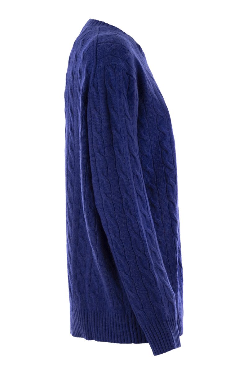 PLAITED WOOL AND CASHMERE CREW-NECK Polo Ralph Lauren