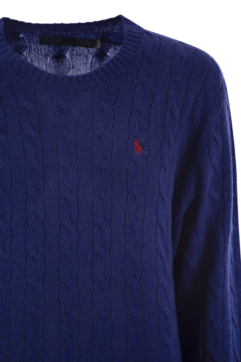 PLAITED WOOL AND CASHMERE CREW-NECK Polo Ralph Lauren